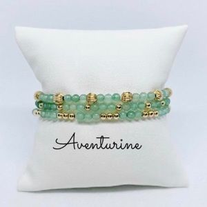 14k Gold Filled Bracelets  / gemstone ....